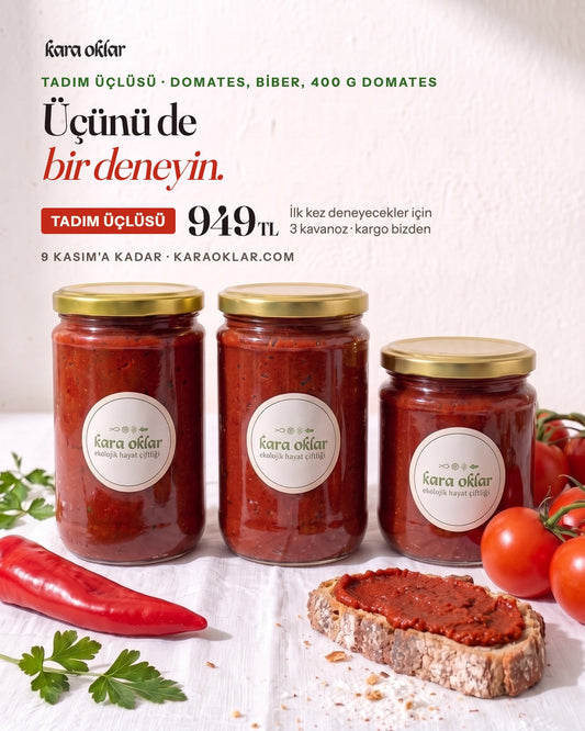 Tadım Üçlüsü 949 TL: ilk kez deneyecekler için 3 kavanoz, kargo bizden